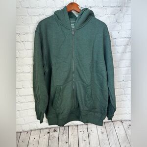 Aerie Forest Green Zip-Up Hoodie